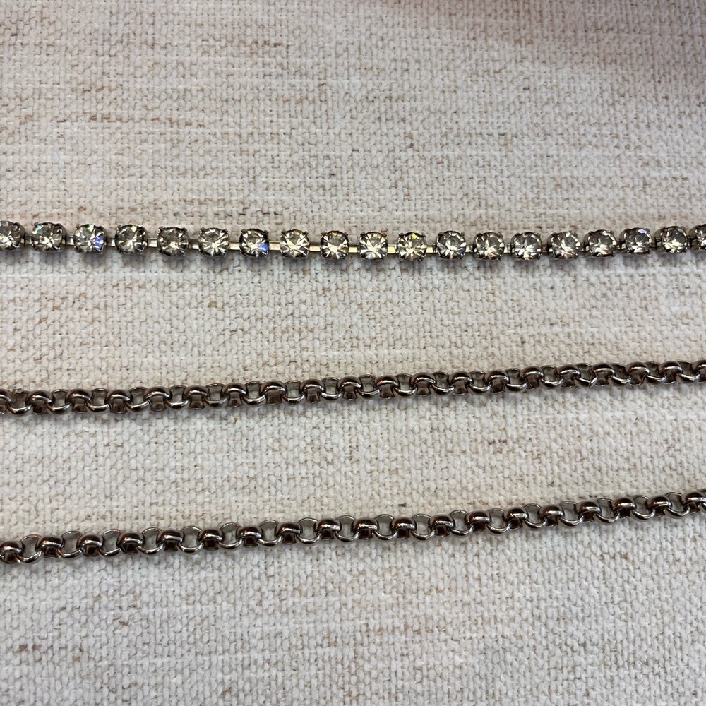 Vintage Rhinestone Chain Belt